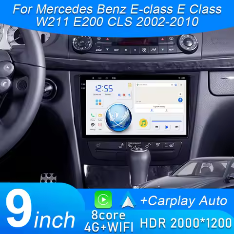Android 15 Car Radio For Mercedes Benz E-class E Class W211 E200 CLS 2002-2010 Carplay Multimedia Pl