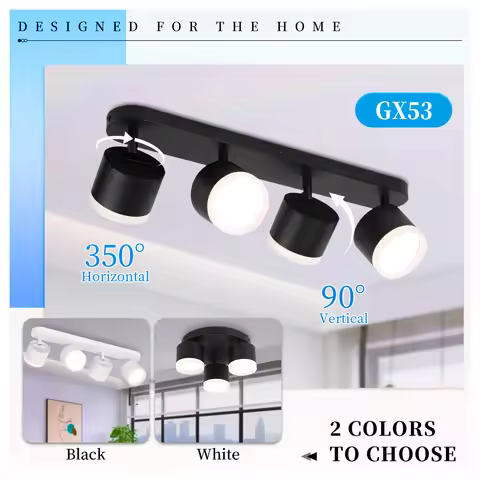 LED Ceiling Spot Light GX53 Replaceable Bulb Spot Lamps 85-265V Led Ceiling Spotlight For Living Roo