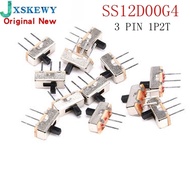 50PCS SS12D00 SS12D00G3 SS12D00G4 SS12D00G5 Interruptor on-off mini Slide Switch 1P2T Long handle: 2