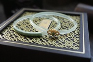 天然玉髓叮噹手鐲對鐲疊帶碧綠色手環