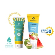 Azarine Hydrasoothe Sunscreen Gel And Aqua Essence Sun Shield Serum Azarine