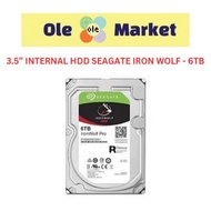 3.5” INTERNAL HDD SEAGATE IRON WOLF - 6TB