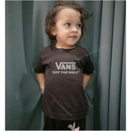 Vans Of The Wall KIDS T-SHIRT - Baju kanak-kanak Unisex Lelaki Perempuan Cotton Viral Murah Child Ba