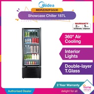 Midea Chiller Showcase 187L / 211L / 309L / 418L MDRZ262 / MDRZ302/ MDRZ432 / MDRZ562