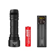 ไฟฉาย PALIGHT T50 ไฟฉาย Super Bright แบตเตอรี่แบบชาร์จไฟได้ 18650 ไฟฉายฉุกเฉินไฟส่องสว่างในบ้าน ไฟฉา