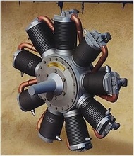 Roden RE32624 1/32 World War I Overurzel Ur.2 110hp Air Cooled Engine Display Model Plastic Model