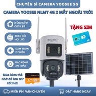 Yoosee Solar Camera with 2 Eyes, Use 4G Sim, 2-Way Talk, Color Night Vision,