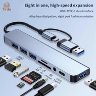 Tirde 8-in-1 USB-C hub with audio,/TF Card Reader for/CCD tablet
