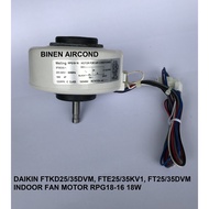 [ORIGINAL/GENUINE] DAIKIN WALL MOUNTED AIRCOND FTKD25/35DVM FTE25/35KV1 INDOOR FAN MOTOR RPG18-16 18