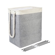 KATUN 65L High Quality Foldable Dry Washing Basket, Cotton Linen Box Basket, Storage Basket