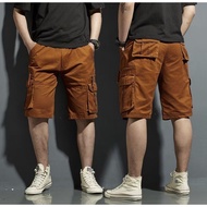 Six pocket cargo short pants cotton