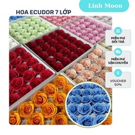 [25 ODDS] 7-Layer Ecuadorian Flower Box, Ecuadorian Wax Flowers, Scented Wax Flowers Type 1