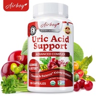 Airboy Uric Acid Support Supplement, Advanced Complex, Uric Acid Support, Supports Cleansing and Det