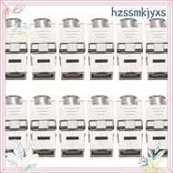 12 Pcs RJ45  Cat7 Cat6A Shielded  Zinc Alloy Module Network  Jack Connector Adapter 10GB Network hzs
