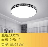 超薄圓形led吸頂燈（黑框-白光）（尺寸：直徑30cm）#Z257014200
