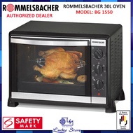 ROMMELSBACHER BG 1550 30L ELECTRIC TABLE TOP CONVECTION OVEN WITH ROTISSERIE, 2 YEARS WARRANTY, BG1550