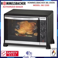 ROMMELSBACHER BG 1550 30L ELECTRIC TABLE TOP CONVECTION OVEN WITH ROTISSERIE, 2 YEARS WARRANTY, BG15