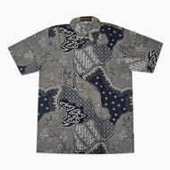 KEMEJA Men's Short Sleeve Batik Shirt KE402B ML XL jumbo 3L