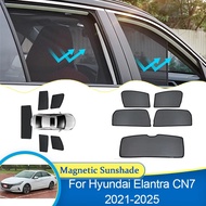 Car curtain Sunshades For Hyundai Elantra CN7 Avante i30 2021 2022 2023 2024 2025 Window Sunshade Pr