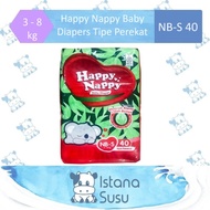 Happy Nappy Baby Diapers Tipe Perekat Size NB-S 40