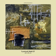 ‘Lumut Hati’ Art Print / Wall Art Print Abstract Fabric Art Print by Shazwanihlm (Ready Stock)