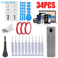 34Pcs Dust Removal Cleaning Set for Mobile Phones Compatible with iPhone iPad Tablet Laptop Universal Speaker Cleaner Screen Anti Dust Cleaner Kit
