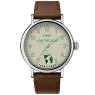 Timex Standard x Peanuts Feat Peanut Take Care Unisex Leather Strap Watch TW2V32800