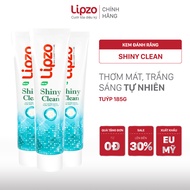 [Combo 3] Kem Đánh Răng Lipzo Shiny Clean Vị The Mát Diệt Khuẩn 185g Khử Mùi Không Bào Mòn Men Răng 