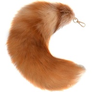 Fox Tail Keychain 40cm Fox Tail Keyring Shaggy Faux Fur Tail Decoration Fox Tail Keychain Pendant Pa