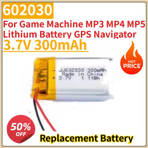 High Quality New 3.7V 300mAh Lithium Polymer Battery 602030 for Game Machine MP3 MP4 MP5 Lithium Bat