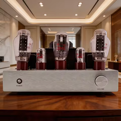300B 6SN7 5U4G 8W 2.0 Handcrafted Point to Point Soldered DIY HiFi Single Ended Stereo Amp Vacuum El