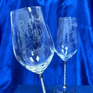 【香港製作】470水晶紅酒杯 | 客製化酒杯 | 結婚對杯 | 結婚禮物