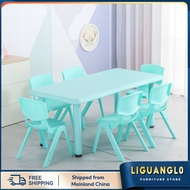 Kindergarten Table and Chair Set for Children, Baby Toy Table, Complete Plastic Play Table, Study De