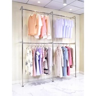 Clothes Bar Wall Garment Rack Hanger Besi Gantung Baju, Sangkut Baju, Palang Penyidai Pakaian, Penya