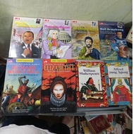 Richard's world figure book Elizabeth I, Mozart, Louis Pasteur, Sharta G, George Washington, Alfred 