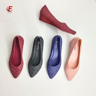Fuhaha's Latest Product Women's Wedge Shoes Formal Shoes PVC Material