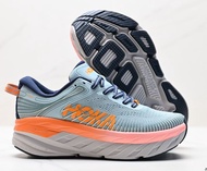 HOKA M BONDI 7 New color scheme Foam light blue fashion fashion breathable HOKA women's shoes cushio