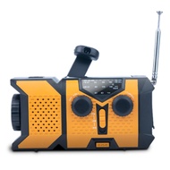 Hand Crank Solar Radio with LED Flashlight AM/FM/NOAA Weather Radio 2000mAh Power Bank for Emergency