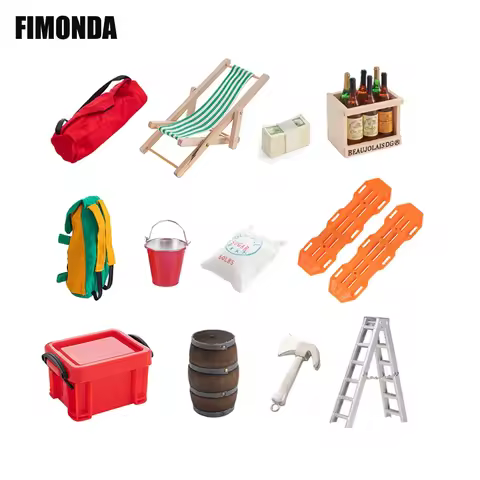 1/10 Scale Decoration Accessories Fuel Tank Trunk Organizer Box Garage Decor for RC Car SCX10 TRX4 T