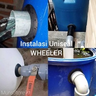 Uniseal Rubber PVC Pipe 1/2 - 4 Inch Anti-Leak Seal Hydroponic Aquaponic Irrigation Water Filter WHE