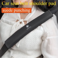1pcs car seat belt shoulder pad with hole breathable suede material suitable for Proton Exora Iriz R