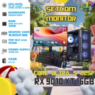 SETCOM+MONITOR BONMECOM2 ครบเซ็ตพร้อมจอ / INTEL CPU CORE ULTRA 5 225F /  RX 9070 XT 16GB / Case เลือ