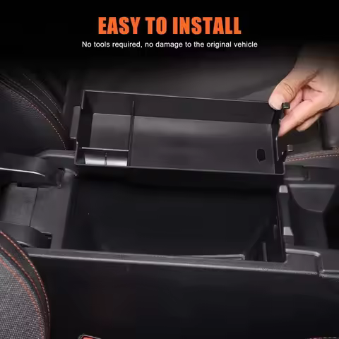 For BMW 1 2 Series 2020-2024 F40 F44 ABS black car center console armrest box storage box mobile pho