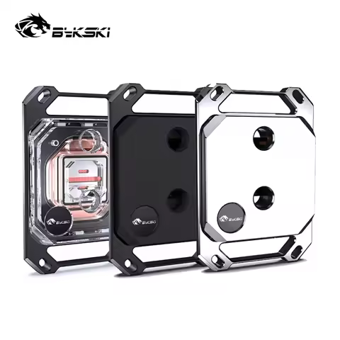 Bykski CPU Water Block For AM5,AM4,AM3 AMD Ryzen 9/7/5/3 Processor Cooler,Acrylic,POM,0.2mm Micro Ch