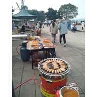 Multifunctional Volcanic Stone Commercial Liquefied Gas Stone 2 in 1 Night Market Gas Crispy Barbecu