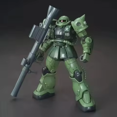 HG Gto 1/144 Assembly Model Kit Action Figures Ms-06c-6 Zaku Plastic Toys Model Desktop Ornament Boy