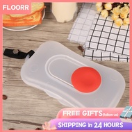 Floorr Wipe Case Travel Wipes Dispenser Quick-Draw Button Slides Open Shut One Hand Easily Transluce