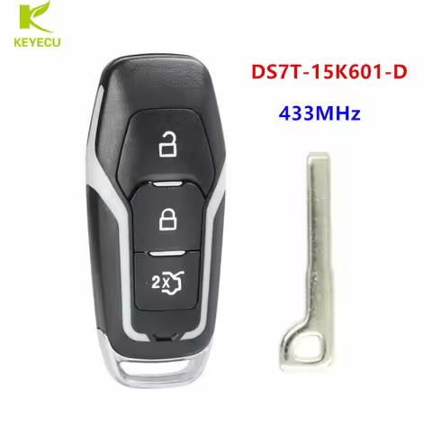 KEYECU Replacement Aftermarket Smart Remote Key 433MHz HITAG PRO Chip for Ford Mondeo Edge S-Max Gal