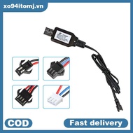xo94itomj 7.4V Li-ion Battery Charger for Electric RC Toys Car Boat with USB Charge vn