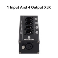 M13K-XLR 1X4 Balanced Audio Splitter 1 In 4 Out XLR Audio Splitter XLR Audio Signal Splitter Box
